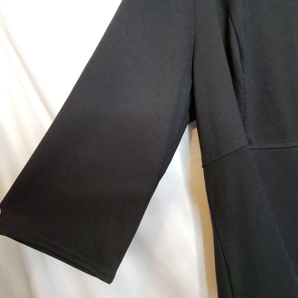 Catherines Black label 2X 22 24 Blouse Zip Back - Picture 4 of 6